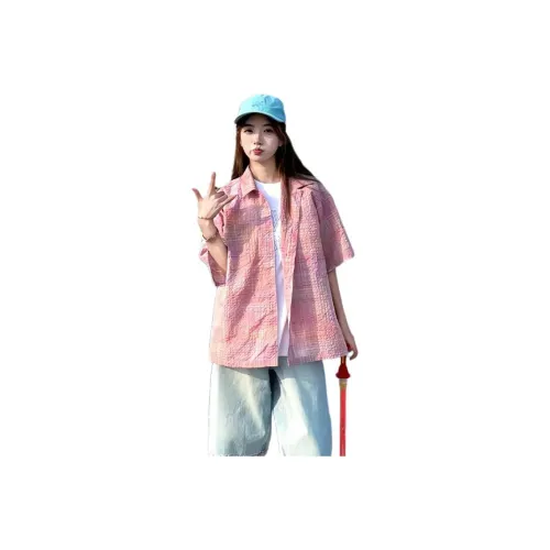 YEARNED Розовая унисекс рубашка