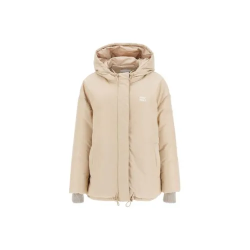 MIU MIU Куртки и Пальто Женские Бежевые