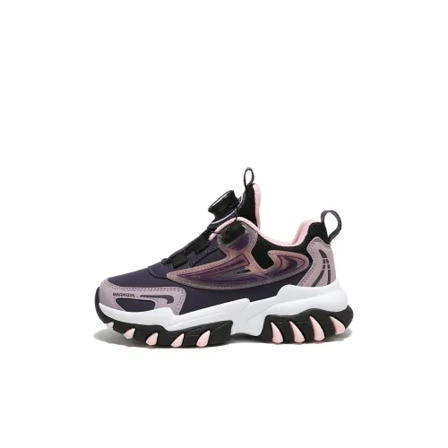 BKG Амортизация Износостойкие Низкие Кроссовки для Бега Фиолетовый Сладкий Картофель Розовый Детский