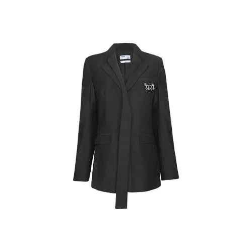 C2H4 Черный Женские Офисные Костюмы