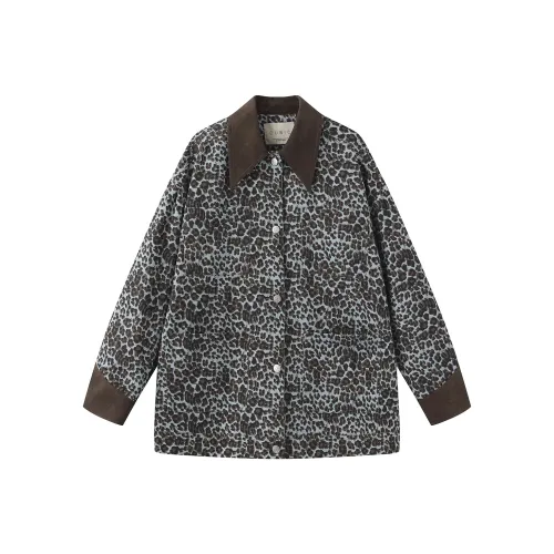 CUBIC Леопардовый принт Женские Куртки