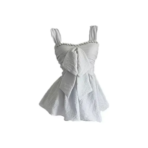 VKXOW Топ на бретелях Женский Светло-Синий