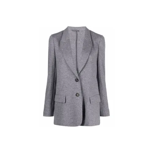 BRUNELLO CUCINELLI Бизнес-костюм Пальто Женское Серое