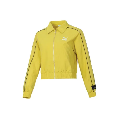 PUMA T7 Куртки и Пальто Женские Желтые