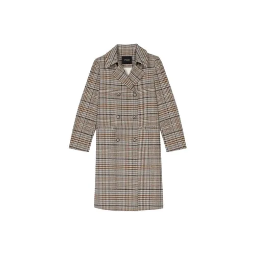 Maje Светло-янтарное Женское Пальто