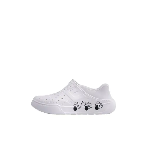 PONY Износостойкие Дышащие Низкие Детские Сандалии Белые Черные