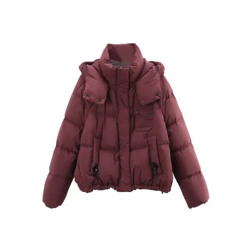 A paradise for awakening Пуховик Женский Фуксия