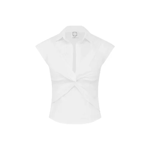 WITH JEAN SS25 Reid Топ Рубашка Женская Белая