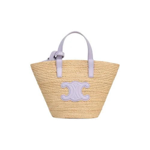 CELINE Raffia соломенная сумка сумка 50 женская светло-фиолетовая