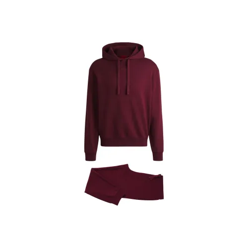 Hugo Boss FW24 Повседневная Спортивная Одежда Мужская Темно-Красная