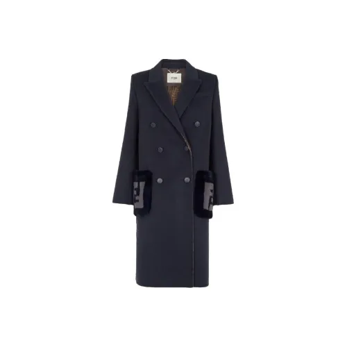 FENDI Синий Женское Пальто
