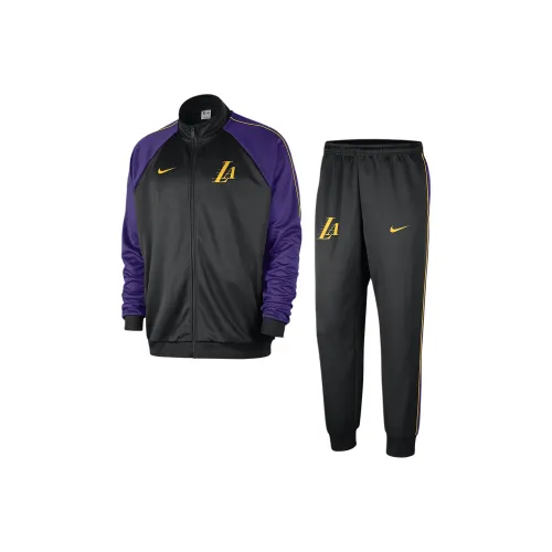Nike x NBA Los Angeles Lakers Повседневная спортивная одежда Городская EDITION Мужской Черный