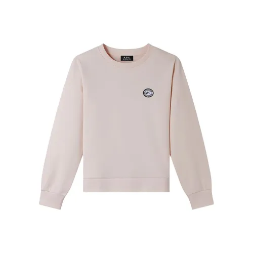 A.P.C FW24 Свитшот Женский Персиково-Розовый