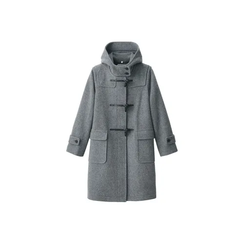 Muji Угольно-серый Женское Пальто