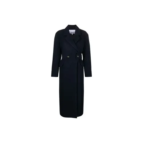 GANNI Синий Женское Пальто