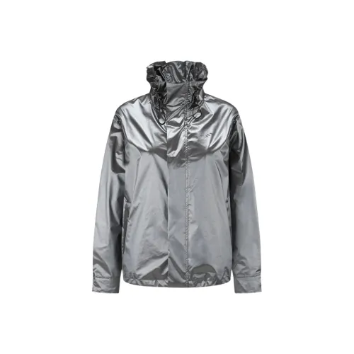 XINQITIAN Куртки Пальто Женские Сияние Серебряный