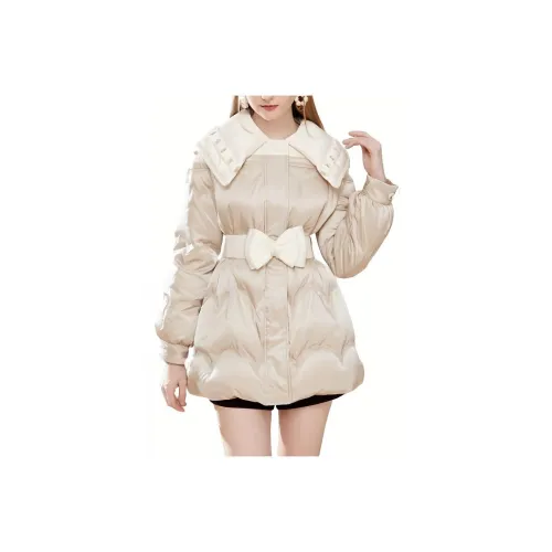 AIVEI Пуховик Женский Светлый Хаки