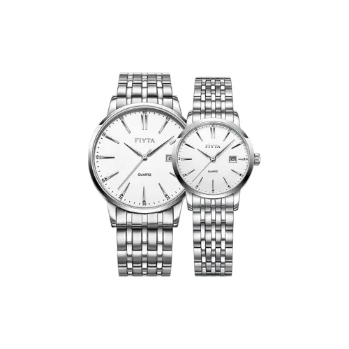 FIYTA Classic Collection Кварцевый механизм нержавеющая сталь ремешок унисекс белый циферблат