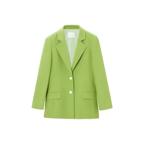 OVV Изумрудно-зеленый Однотонный A1 Женские Офисные костюмы