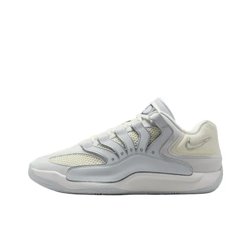 Nike KD 18 Баскетбольные кроссовки Low Топ Серый Белый Мужской