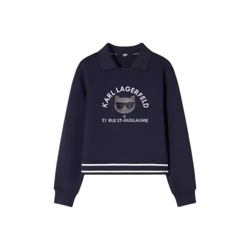 Свитшот Karl Lagerfeld женский королевский синий