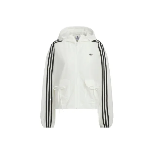 Adidas Originals Ветровка Женская Нефритовый Белый