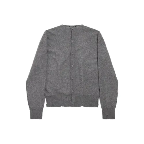 Balenciaga Кашемировый свитер стандартный крой женский серый