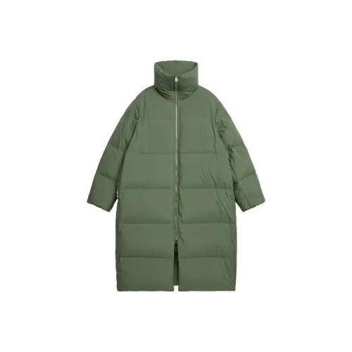 ARKET FW23 Пуховик Женский Хаки Зеленый