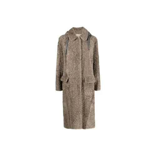 Brunello Cucinelli Тауповые Женские Пуховики