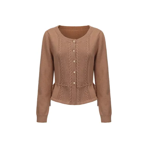 CHIWAWAMEME Трикотажная ткань Кардиган Женские