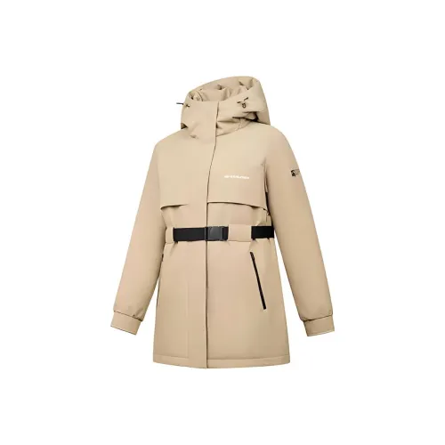 QIAODAN Sports Life Collection Пуховик Женские Гравийный