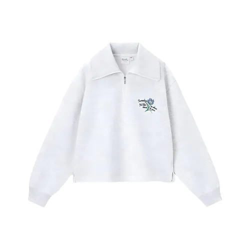 GU Funeral Freelen Collaboration Светло-серый Женские Свитшоты