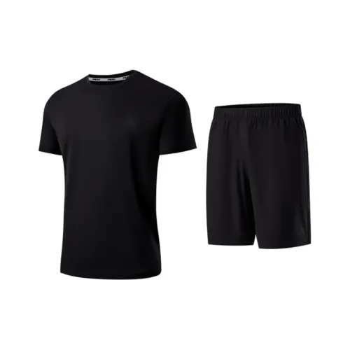 PEAK Бег Одежда Наборы Мужской Черный