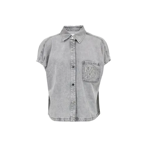 Only Рубашка Женская J08 Светлый Джинсовый Серый