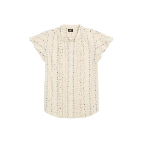 DOUBLE RL SS25 Рубашка Женская Кремовая