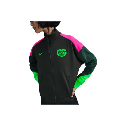 nike AcademyPro Куртки Пальто Женские Night Лес Профессиональный Зеленый Супер Розовый Poison Зеленый