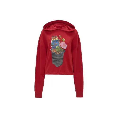 JW Anderson Женские Свитшоты Алого Цвета