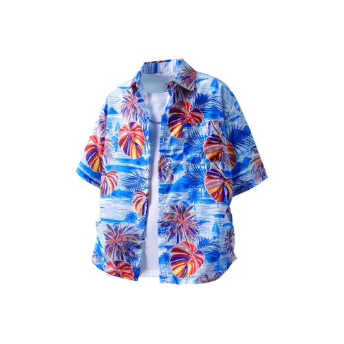 BEAR UNION Синие Унисекс Рубашки