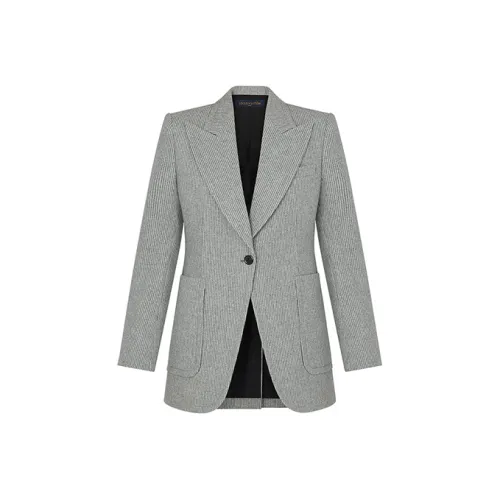 LOUIS VUITTON Бизнес-костюм Пальто Женское Серое