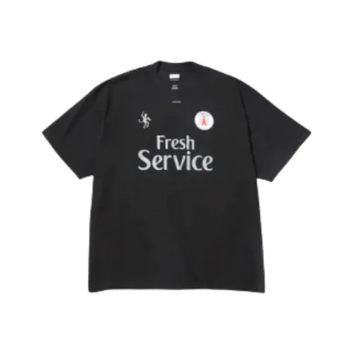 Fresh Service Черные Мужские T-Рубашки