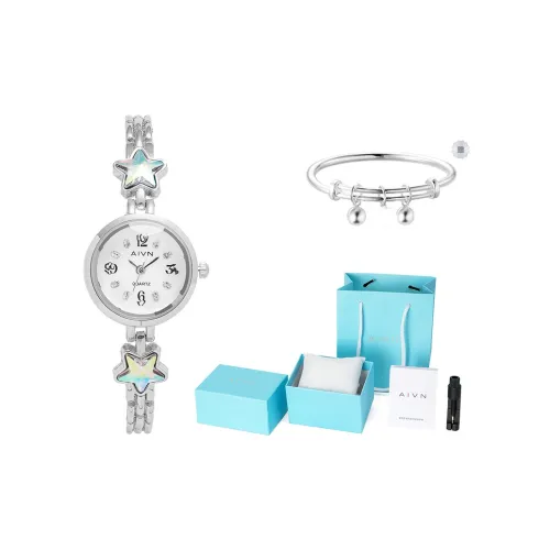 AIVN Кварцевый Movement Женские Часы 23,5 мм Белые