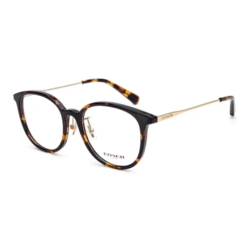 COACH Пластина Wa Металл Круглый Оправы для очков Женские Черепаховый