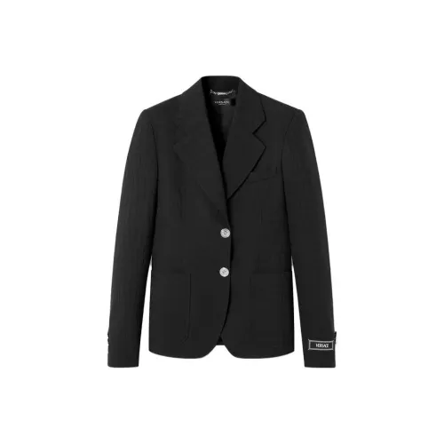 VERSACE Бизнес костюм пальто женское черное