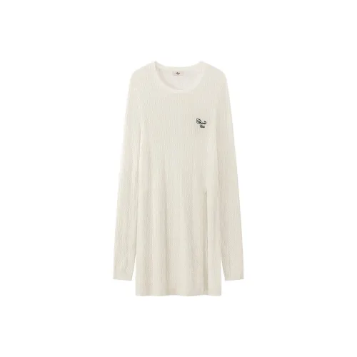 CHUU Трикотаж Женский Белый Абрикос