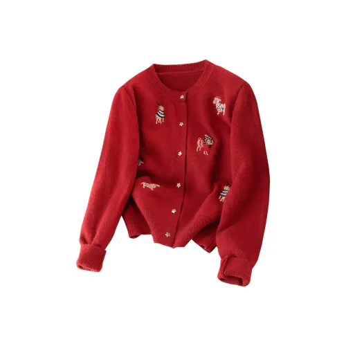 Cypress House Трикотаж Женский Красный