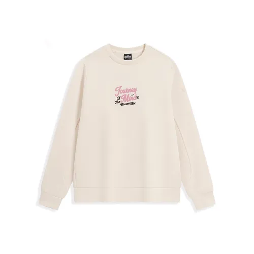 XTEP Sports Life Collection Горно-лунный белый Женские Свитшоты