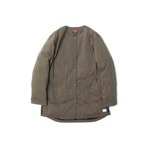 NANGA HINOC RIPSTOP Внутренняя одежда Пуховые куртки Длинный Кардиган W WOMEN Пуховик Женские Армейский зеленый