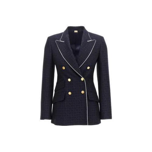 GUCCI SS22 Бизнес-костюм Пальто Женское Морской Синий
