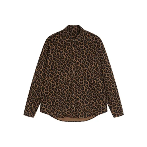 PAZZO Куртки Пальто Женские Леопардовый принт