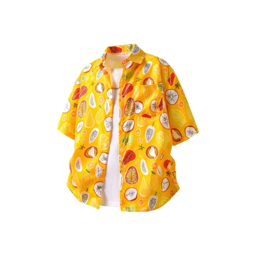 BEAR UNION Рубашка Унисекс Оранжевый Красный